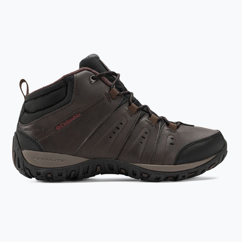 Columbia Woodburn II Chukka WP Omni-Heat men's trekking boots cordovan/garnet red 2
