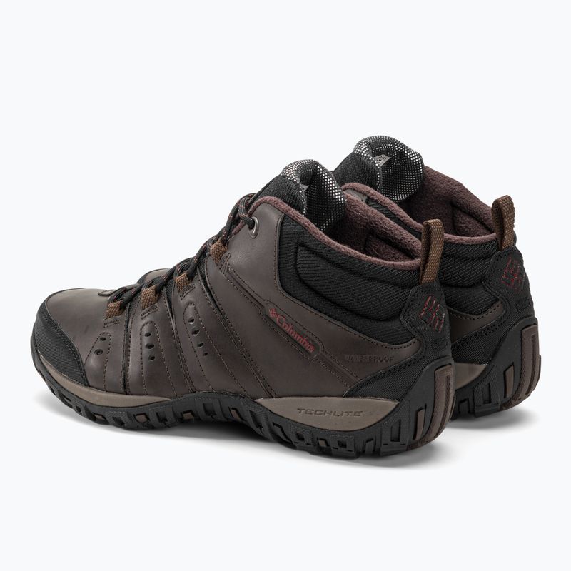 Columbia Woodburn II Chukka WP Omni-Heat men's trekking boots cordovan/garnet red 3