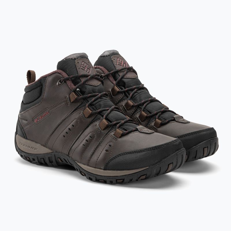 Columbia Woodburn II Chukka WP Omni-Heat men's trekking boots cordovan/garnet red 4