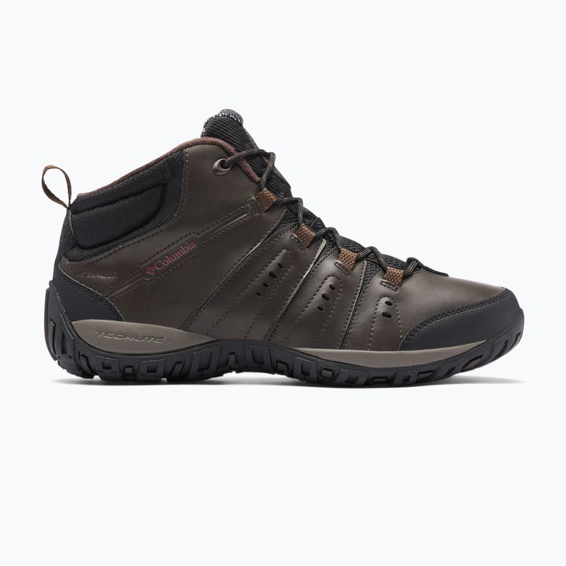 Columbia Woodburn II Chukka WP Omni-Heat men's trekking boots cordovan/garnet red 12