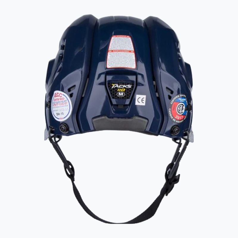 CCM Tacks 110 navy hockey helmet 2