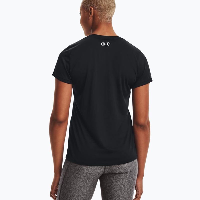 Under Armour Tech SSV women's training t-shirt - Solid black and silver 1255839 2