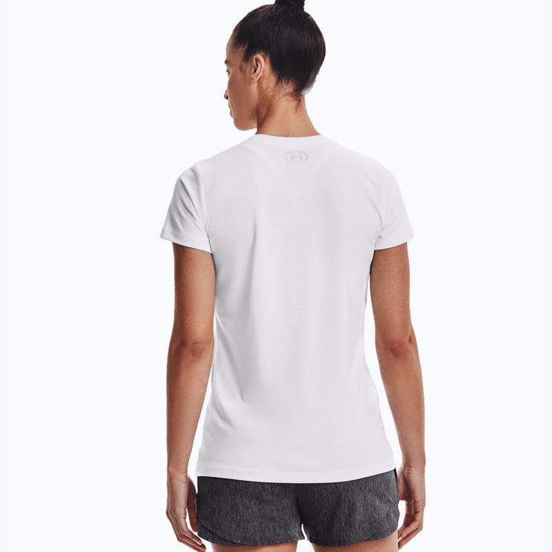 Under Armour Tech SSV women's training t-shirt - Solid white and silver 1255839 2