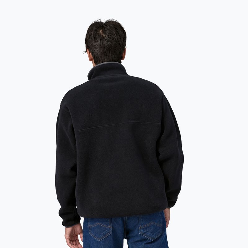 Men's fleece sweatshirt Patagonia Synch Snap-T P/O black w/forge grey 2