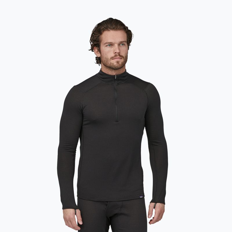 Men's sweatshirt Patagonia Cap Termal Weight Zip Neck black