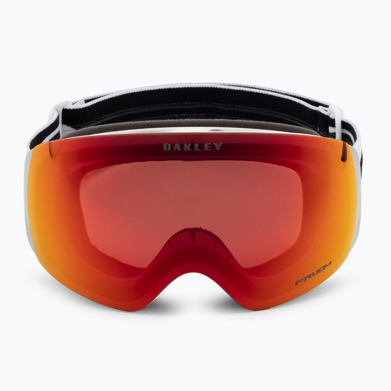 Oakley Flight Deck matte white/prizm snow torch iridium ski goggles OO7064-24 2