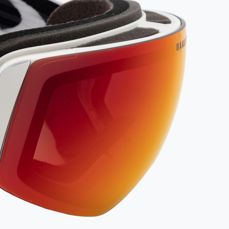 Oakley Flight Deck matte white/prizm snow torch iridium ski goggles OO7064-24 5