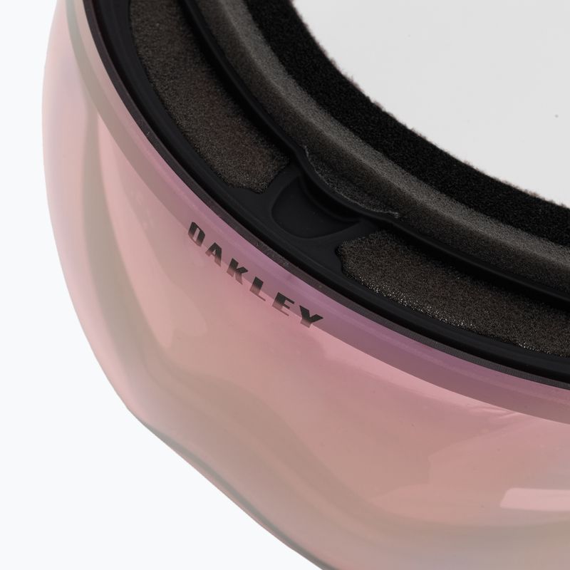 Oakley Flight Deck matte black/prizm snow hi pink iridium ski goggles OO7050-34 5
