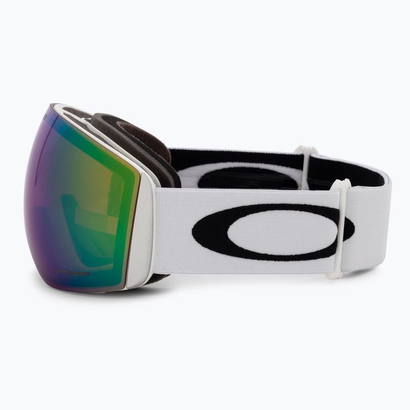 Oakley Flight Deck matte white/prizm snow jade iridium ski goggles OO7050-36 4