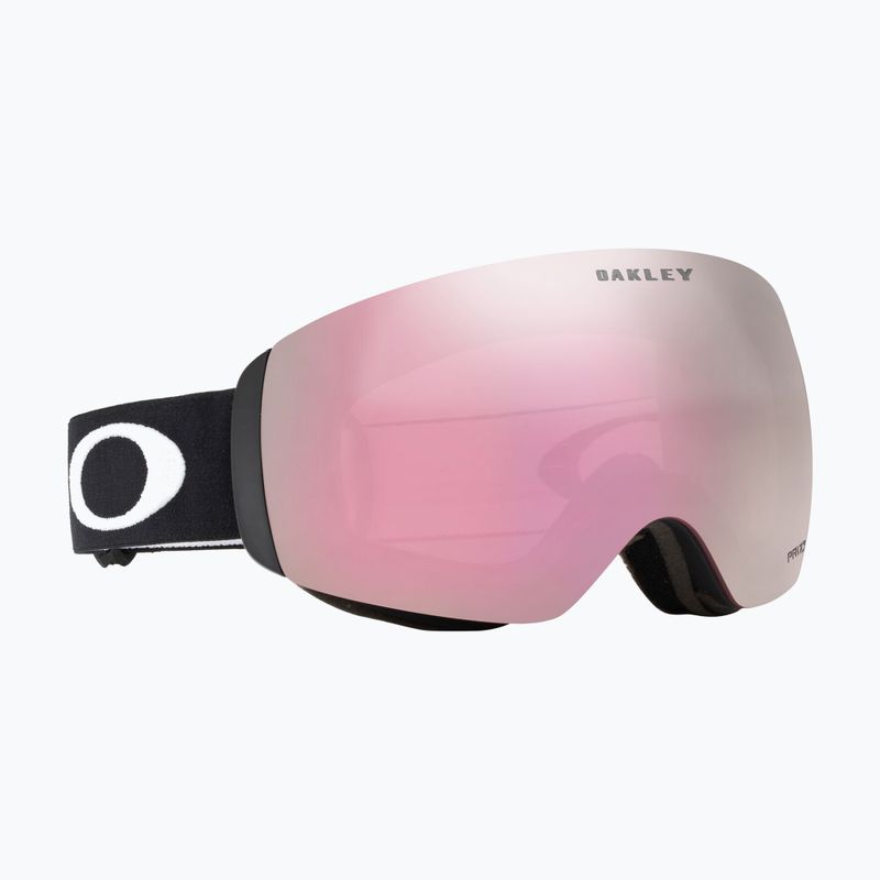 Oakley Flight Deck matte black/prizm snow hi pink ski goggles