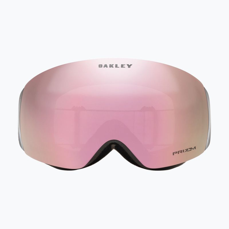 Oakley Flight Deck matte black/prizm snow hi pink ski goggles 3