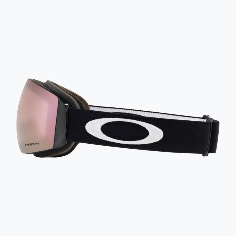 Oakley Flight Deck matte black/prizm snow hi pink ski goggles 5