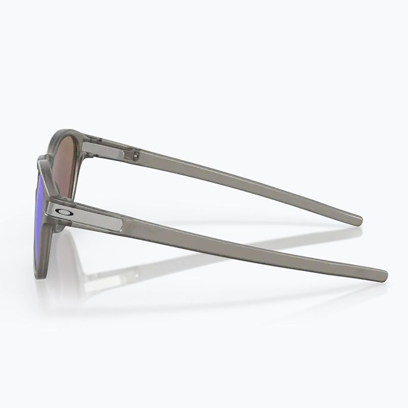 Oakley Latch matte grey ink/prizm sapphire polarized sunglasses 8