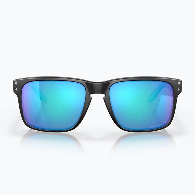 Oakley Holbrook matte black/prizm sapphire polarized sunglasses 7