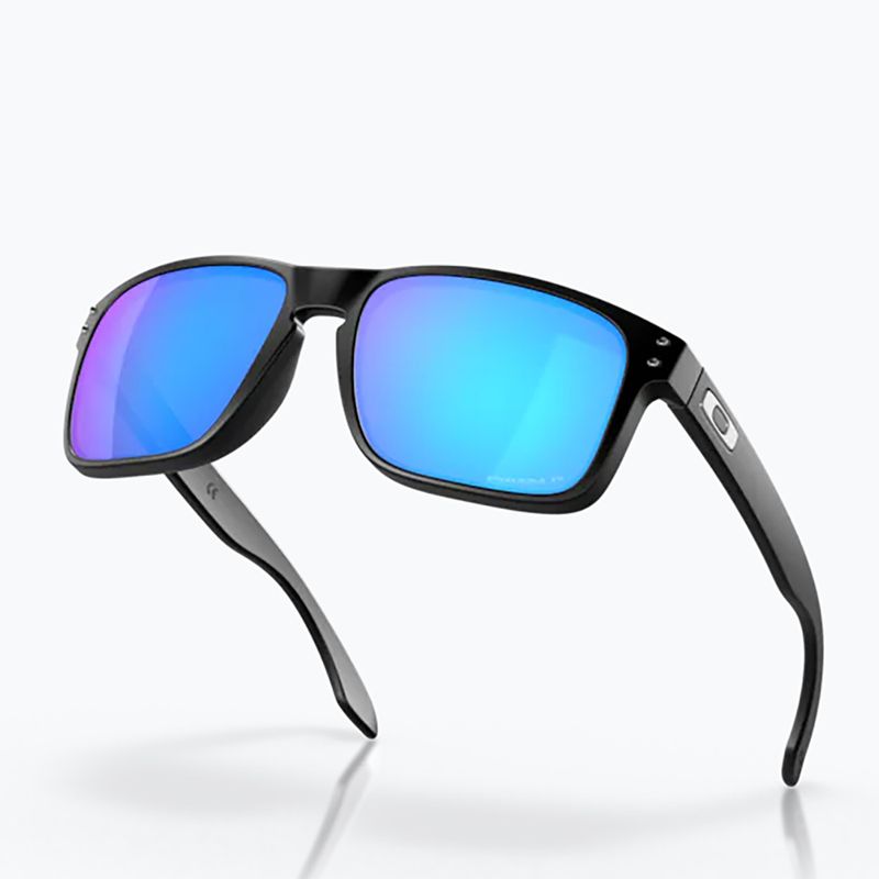 Oakley Holbrook matte black/prizm sapphire polarized sunglasses 9