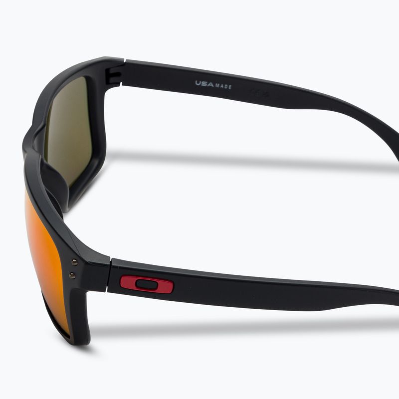 Oakley Holbrook XL matte black/prizm ruby sunglasses 4