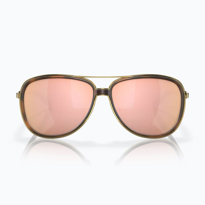 Oakley Split Time brown tortoise gold/prizm rose gold polarized sunglasses 2