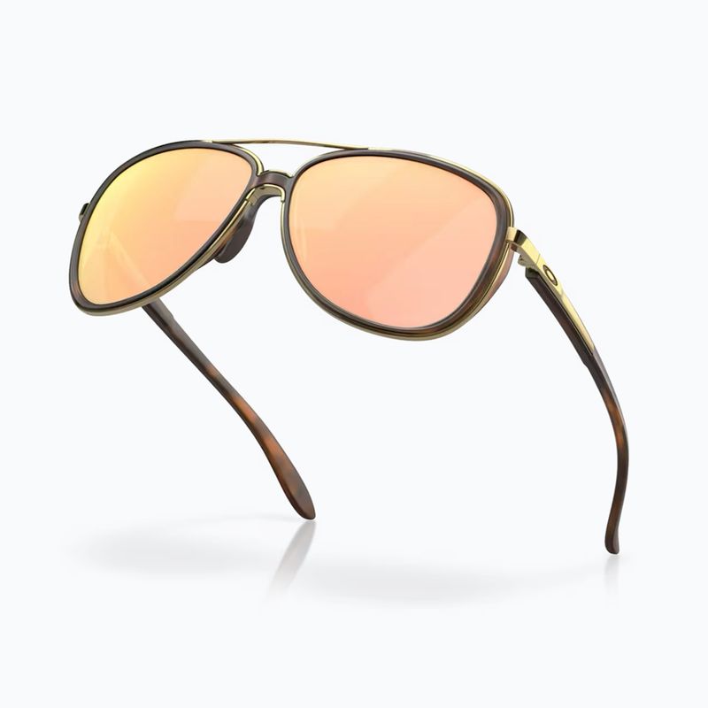 Oakley Split Time brown tortoise gold/prizm rose gold polarized sunglasses 4