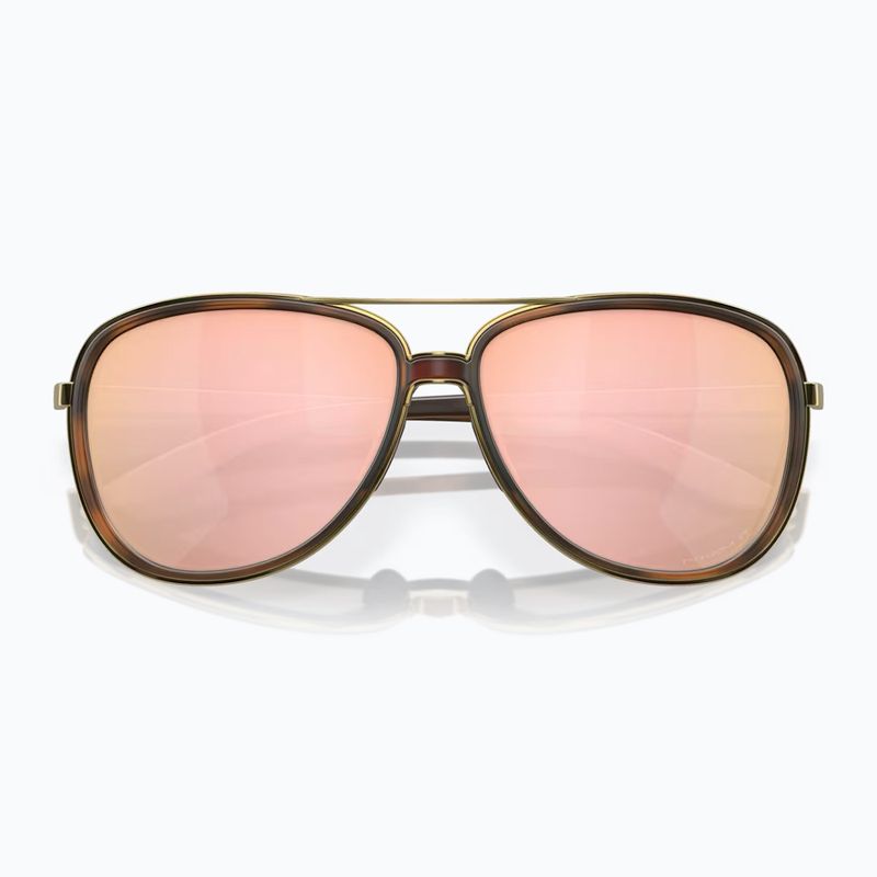 Oakley Split Time brown tortoise gold/prizm rose gold polarized sunglasses 5