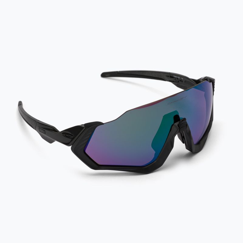 Oakley Flight Jacket matte steel/prizm road jade cycling glasses 0OO9401