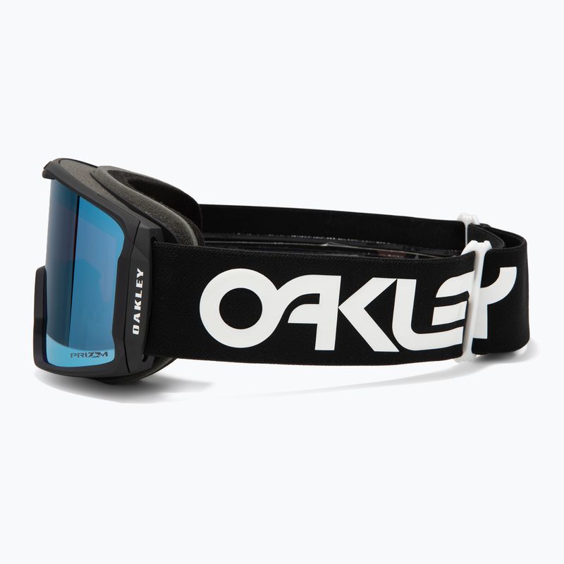 Oakley Line Miner L factory pilot black/prizm snow sapphire iridium ski goggles 4