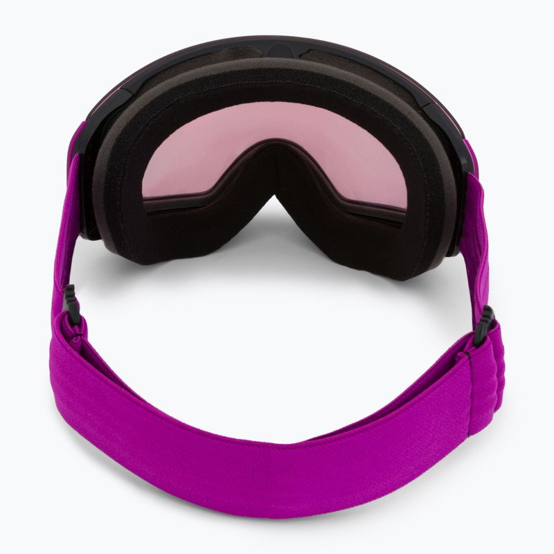 Oakley Flight Deck matte ultra purple/prizm snow hi pink iridium ski goggles OO7064-B4 3