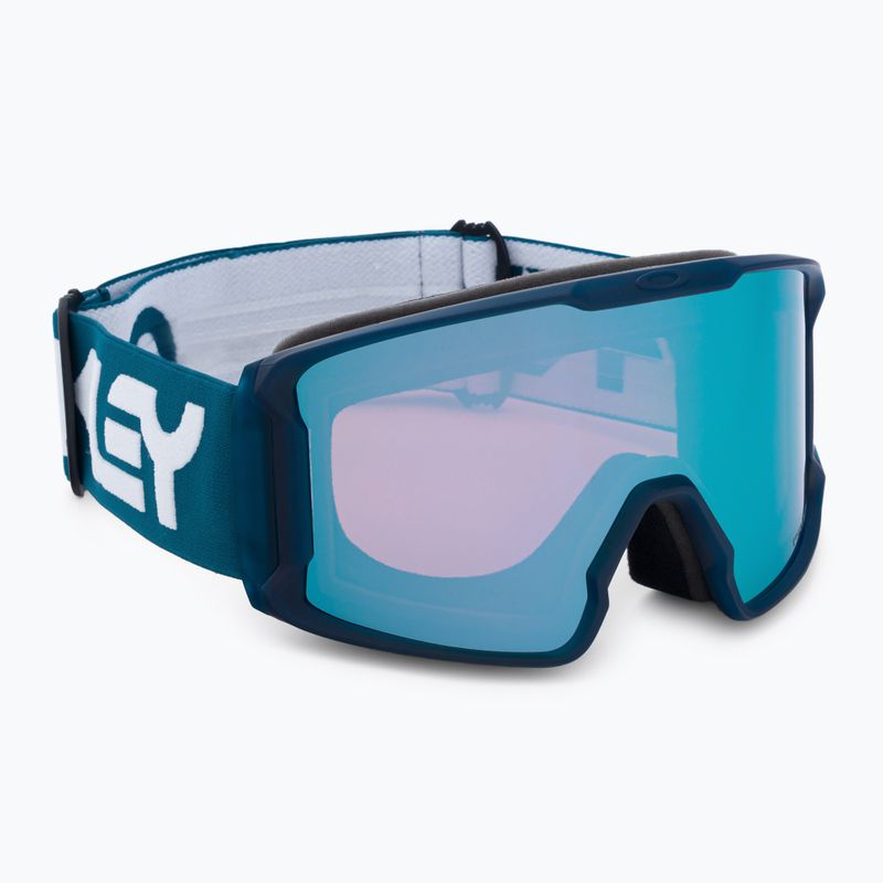 Oakley Line Miner matte poseidon/prizm snow sapphire iridium ski goggles OO7070-92