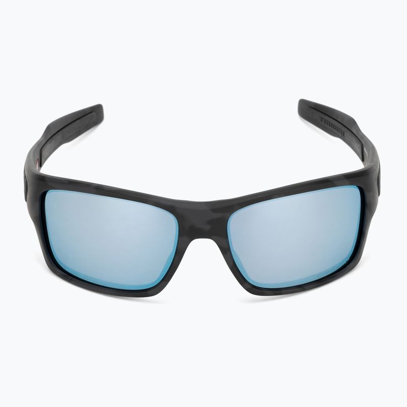 Oakley Turbine matte black camo/prizm deep water polarized sunglasses 3