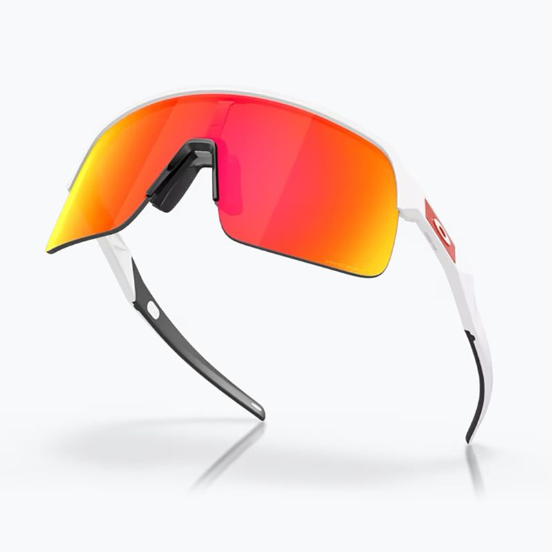 Oakley Sutro Lite matte white/prizm ruby sunglasses 4