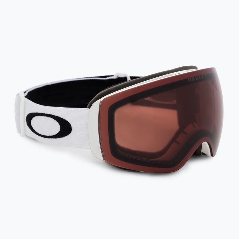 Oakley Flight Deck matte white/prizm garnet ski goggles OO7064-C5