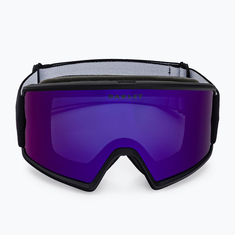 Oakley Target Line matte black/violet iridium ski goggles OO7120-14 2