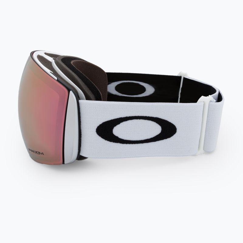 Oakley Flight Deck matte white/prizm rose gold iridium ski goggles OO7050-C2 4