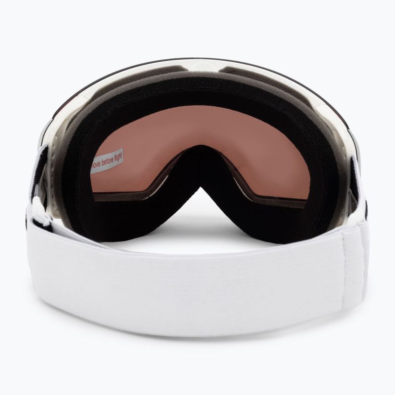 Oakley Flight Deck matte white/prizm rose gold iridium ski goggles OO7064-C9 3