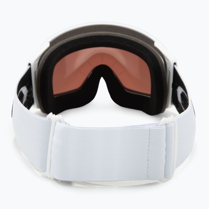 Oakley Flight Tracker L matte white/prizm rose gold iridium ski goggles 3