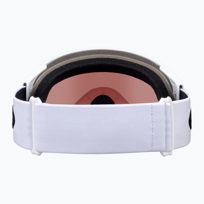 Oakley Flight Tracker L matte white/prizm rose gold iridium ski goggles 3