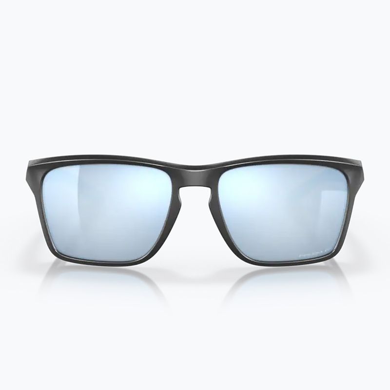 Oakley Sylas matte black/prizm deep water polarized sunglasses 6