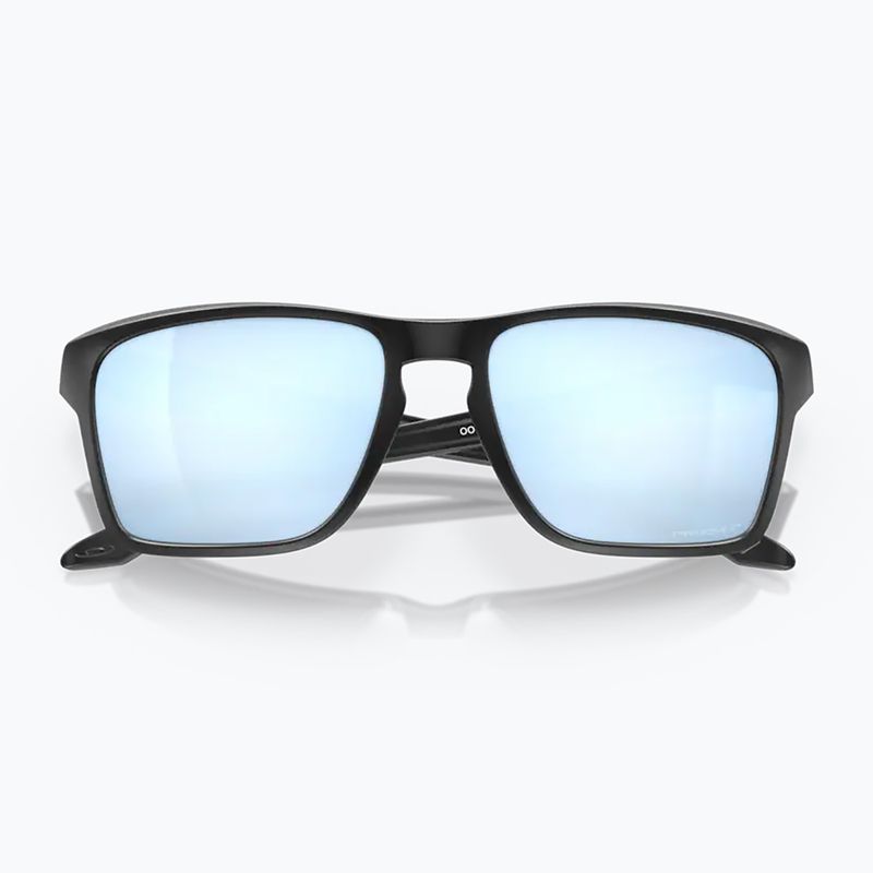 Oakley Sylas matte black/prizm deep water polarized sunglasses 9