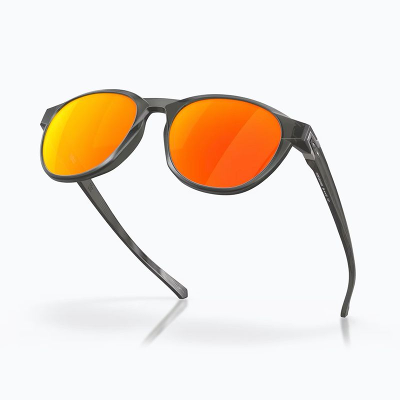 Oakley Reedmace matte grey smoke/prizm ruby fleece sunglasses 4