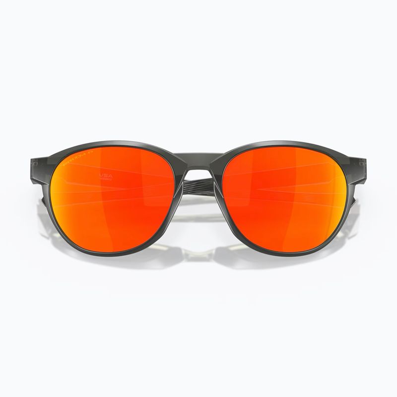 Oakley Reedmace matte grey smoke/prizm ruby fleece sunglasses 5