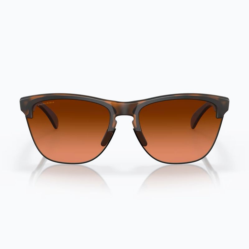 Oakley Frogskins Lite matte brown tortoise/prizm brown gradient sunglasses 2