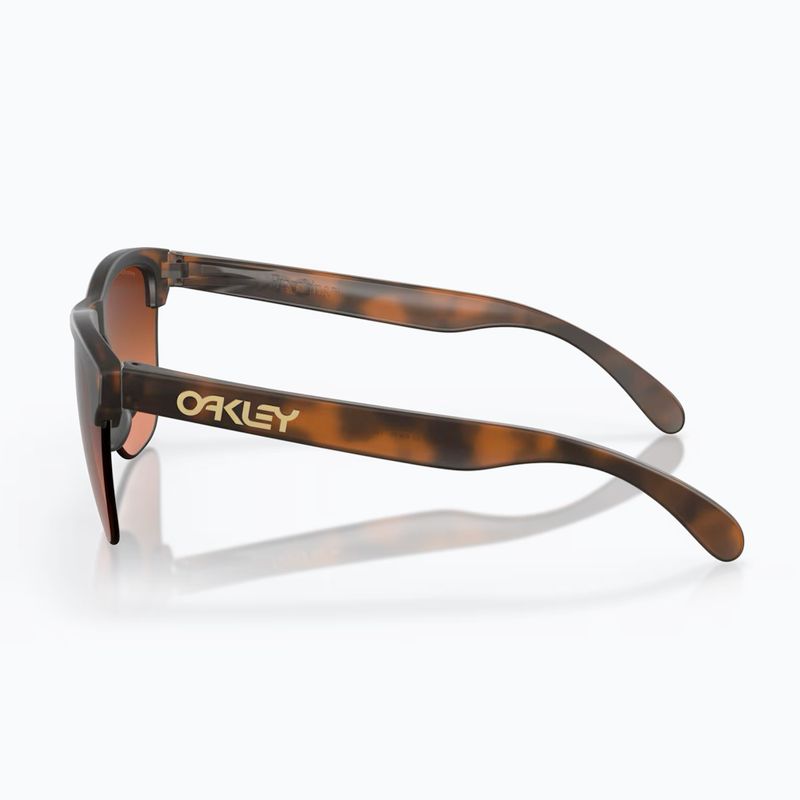 Oakley Frogskins Lite matte brown tortoise/prizm brown gradient sunglasses 3