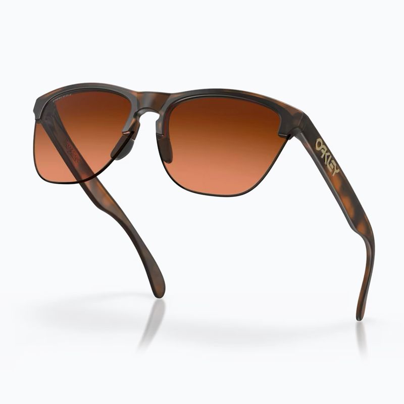 Oakley Frogskins Lite matte brown tortoise/prizm brown gradient sunglasses 4