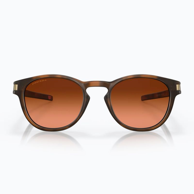 Oakley Latch matte brown tortoise/prizm brown gradient sunglasses 2