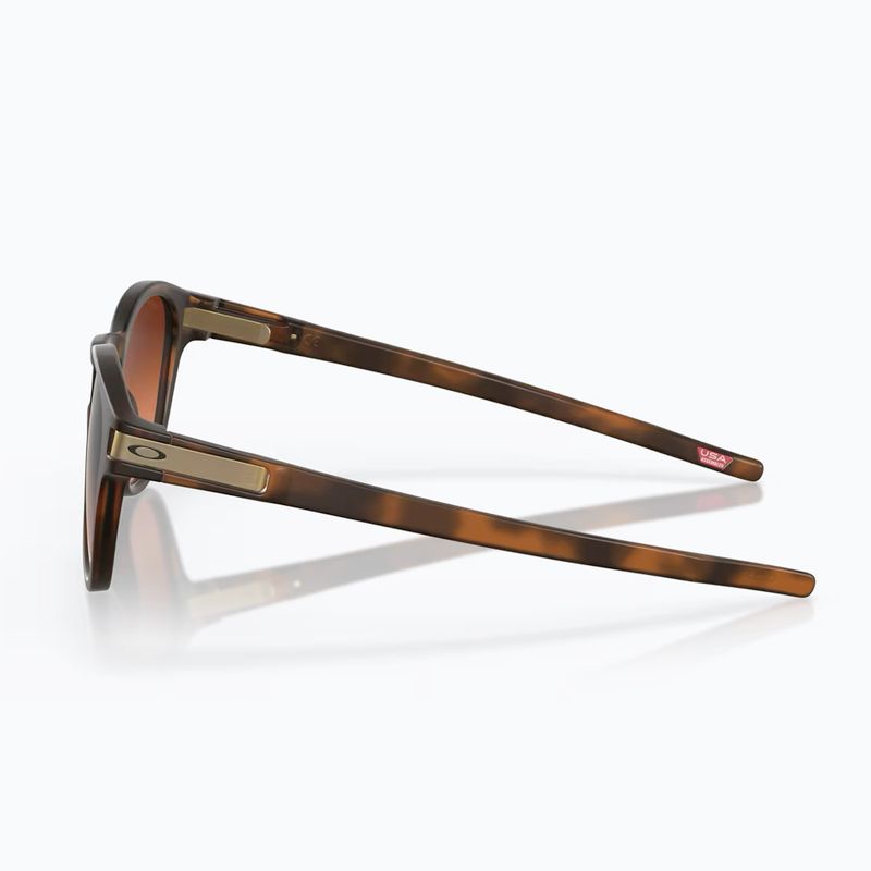 Oakley Latch matte brown tortoise/prizm brown gradient sunglasses 3