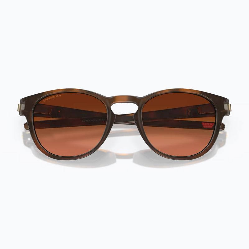 Oakley Latch matte brown tortoise/prizm brown gradient sunglasses 5