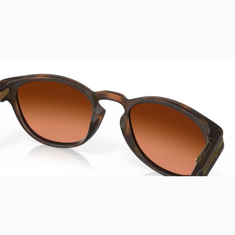 Oakley Latch matte brown tortoise/prizm brown gradient sunglasses 7