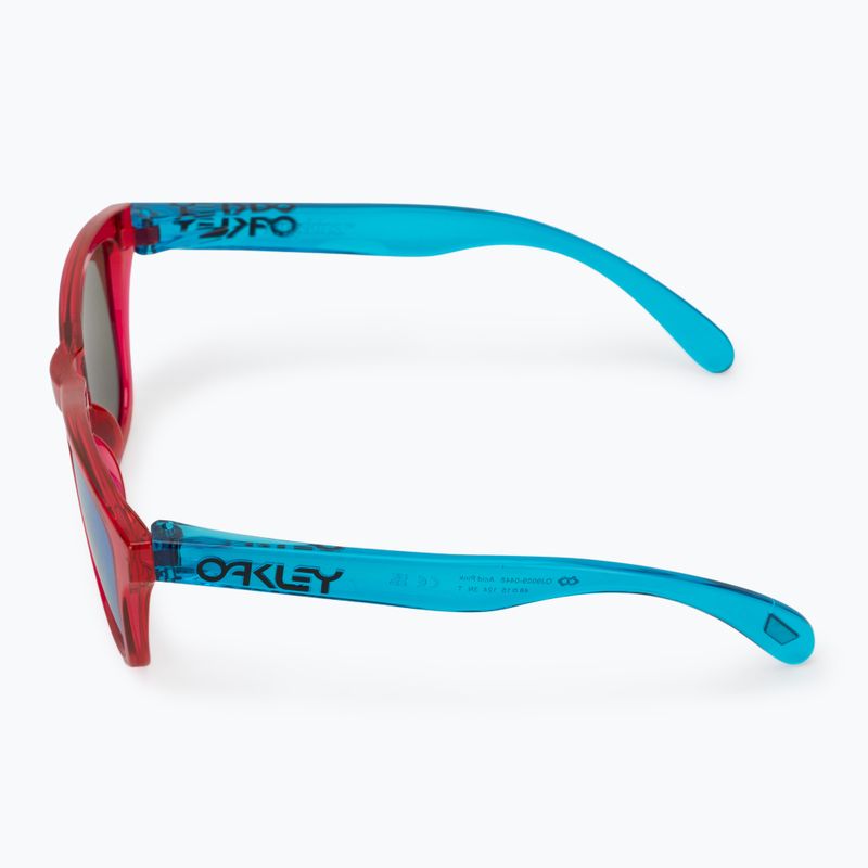 Oakley Frogskins XXS acid pink/prizm sapphire children's sunglasses 4