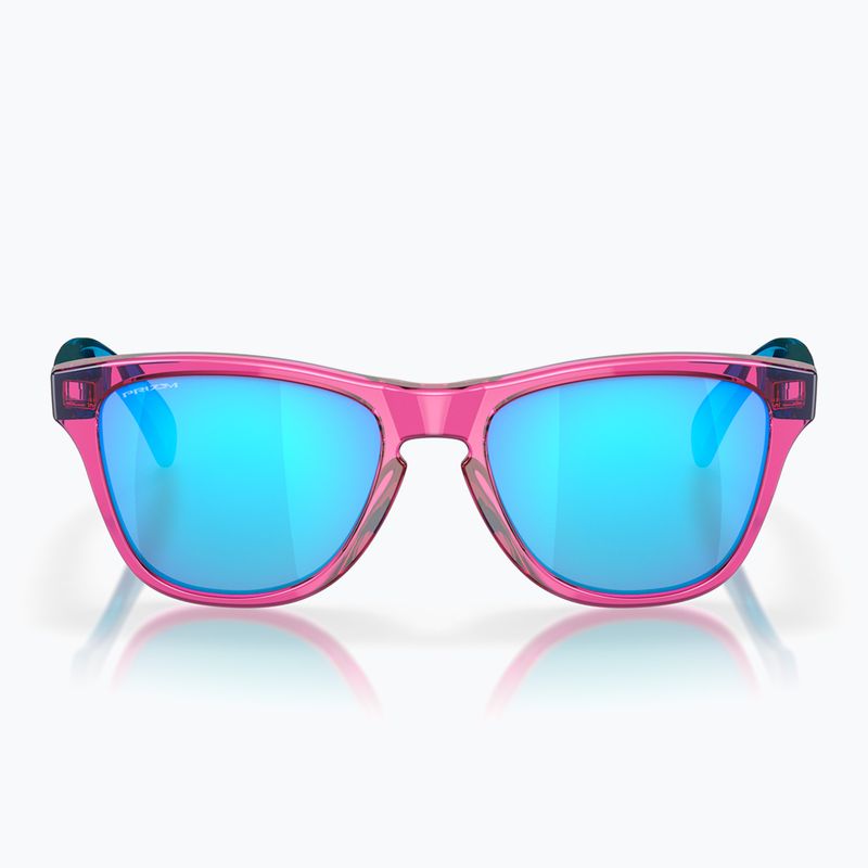 Oakley Frogskins XXS acid pink/prizm sapphire children's sunglasses 2