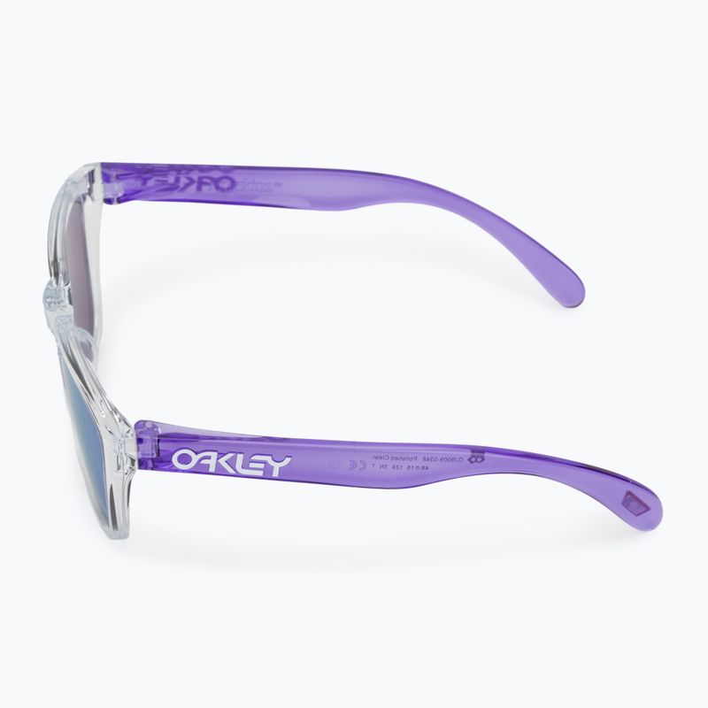 Oakley Frogskins XXS clear/prizm violet children's sunglasses 4