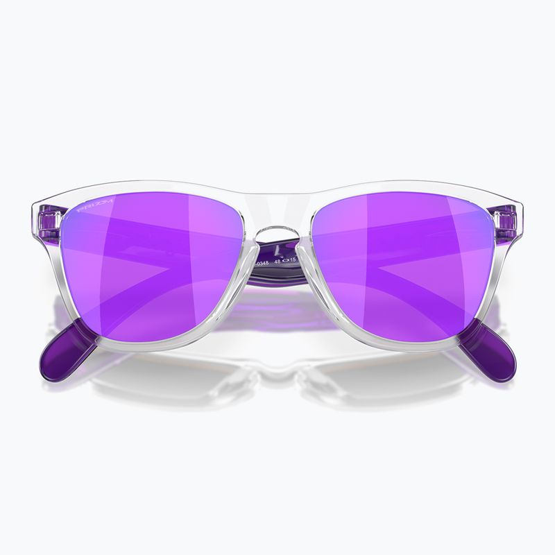 Oakley Frogskins XXS clear/prizm violet children's sunglasses 5